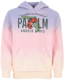 Comfortabele en stijlvolle hoodie Palm Angels , Purple , Heren - L,M