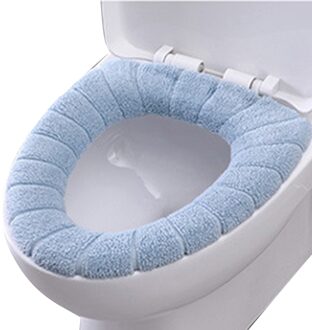Comfortabele Fluwelen Coral Badkamer Toilet Seat Cover Winter Wc Cover Wasbare Closestool Mat Seat Case Deksel Deksel 1