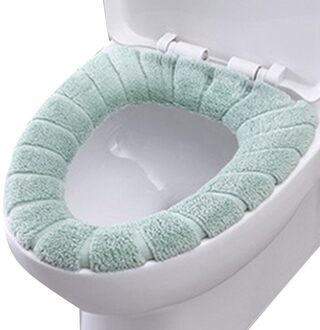 Comfortabele Fluwelen Coral Badkamer Toilet Seat Cover Winter Wc Cover Wasbare Closestool Mat Seat Case Deksel Deksel 2