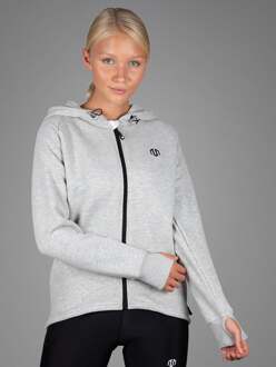 Comfortabele Full Zip Hoodie Lichtgrijs