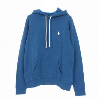 Comfortabele Katoenen Sweatshirt Hoodie Marcelo Burlon , Blue , Heren - Xl,S