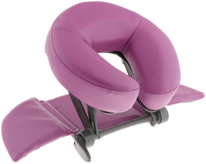 Comfortabele Massage Stoel Tafel Gezicht Cradle Hoofdsteun Platform W/Gezicht Kussen paars