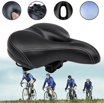 Comfortabele Mtb Bike Seat Mountainbike Fietsen Verdikte Extra Comfort Zadel Fietszadel Black Hollow Universele Bike Zadel