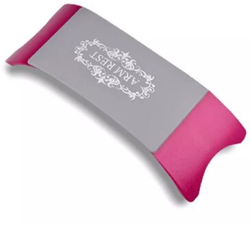 Comfortabele Nail Art Kussen Hand Holder Kussen Plastic & Siliconen Kussen Nail Arm Rest Manicure Tool Apparatuur roos rood