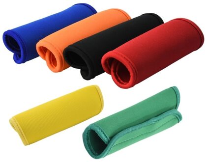 Comfortabele Neopreen Bagage Handvat Wrap Grip Soft Identifier Wandelwagen Grip Beschermhoes Voor Reistas Bagage Koffer blauw