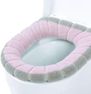 Comfortabele Universele Toilet Seat Cover Warme Zachte Herbruikbare Flanel Wc Mat Seat Case Wc Deksel Cover Badkamer Producten