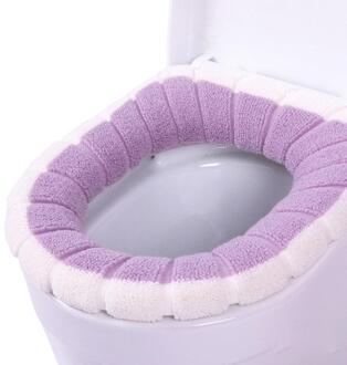 Comfortabele Universele Toilet Seat Cover Warme Zachte Herbruikbare Flanel Wc Mat Seat Case Wc Deksel Cover Badkamer Producten
