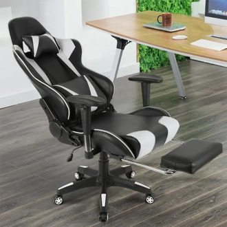 Comfortable Computer Seating Racer Recliner PU Leather 360° Rotate Professional Computer Chair LOL Internet gaming Chair HWC