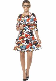 Comic Strip Suit with Jacket & Dress