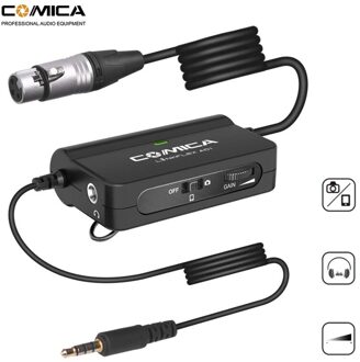 Comica AD1 Xlr Naar 3.5Mm Microfoon Voorversterker Audio Mixer Adapter Voor Camera Android Smartphone Iphone