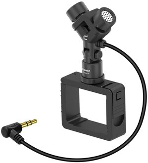Comica CVM-MT06 Motion Microfoon Xy Stereo Dual-Microfoon Cardioid Condensator Actie Camera Video Mic Voor Dji Osmo Pocket (3.5 Mm Trs)