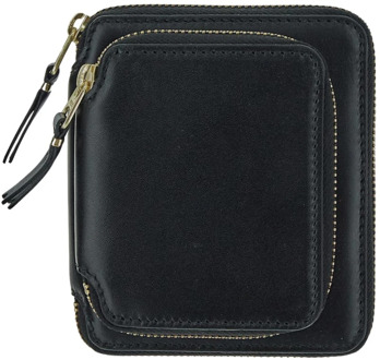 Comme Des Garçons Black Outer Pocket Leather Wallet Comme des Garçons , Black , Unisex - ONE Size