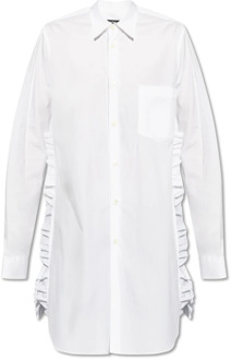 Comme Des Garçons Gerimpeld overhemd Comme des Garçons , White , Heren - M,S