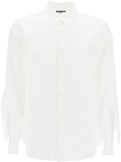 Comme Des Garçons Klassieke Witte Button-Up Overhemd Comme des Garçons , White , Heren - L,M