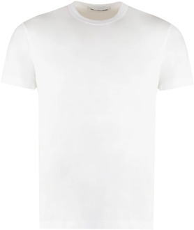 Comme Des Garçons T-Shirts Comme des Garçons , White , Heren - Xl,L,M,S