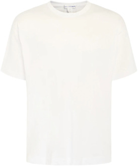 Comme Des Garçons Wit Oversized T-Shirt met Logo Comme des Garçons , White , Heren