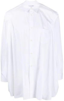 Comme Des Garçons Witte Katoenen Overhemd met Zijsplitten Comme des Garçons , White , Heren - M,Xs