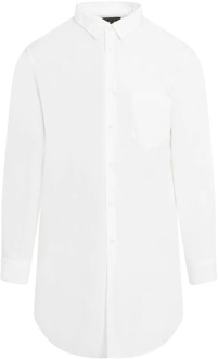 Comme Des Garçons Witte Klassieke Overhemd voor Mannen Comme des Garçons , White , Heren - L,S