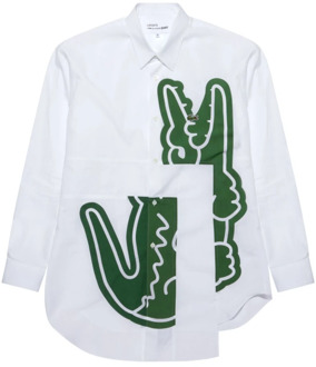Comme Des Garçons Witte Overhemd met Asymmetrisch Ontwerp Comme des Garçons , White , Heren - L