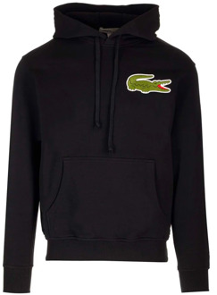 Comme Des Garçons Zwarte hoodie met logopatch Comme des Garçons , Black , Heren - S