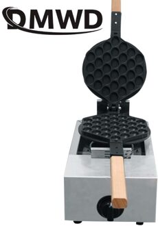 Commerciële Ei Eggettes Wafel Maker Ijzer Lpg Gas Ontbijt Hong Kong Bubble Bladerdeeg Taart Dubbelzijdig Bakken Machine Muffin oven zwart