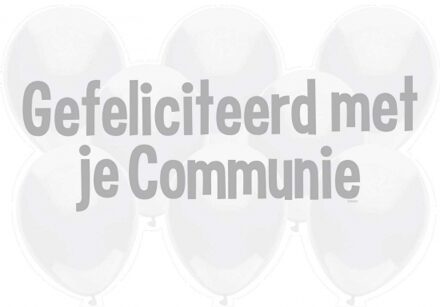 Communie kroonschild Wit