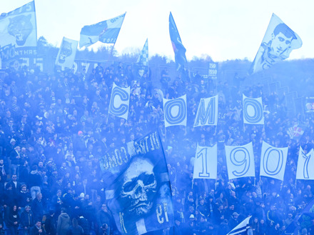 Como 1907 vs Internazionale (Serie A) (Vliegtuig)