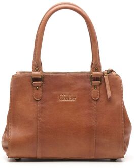 Como Classic Hair-on camel handtas dames Zand - H 21 x B 27 x D 10 cm