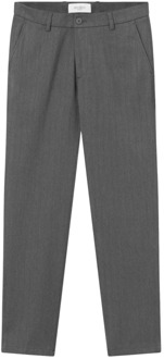 Como slim fit pantalon met stretch Middengrijs - W31/L30