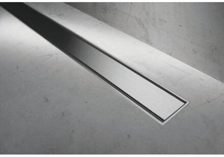 Compact 50 douchegoot 90 cm RVS geborsteld