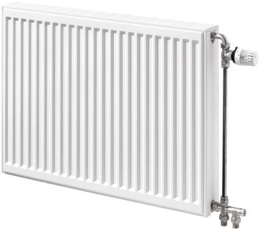 Compact All In paneelradiator 70x50cm type 22 981watt 4 aansluitingen Staal Wit Glans