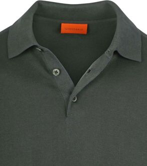 Compact Cotton Poloshirt Donkergroen - L,M,XL,XXL