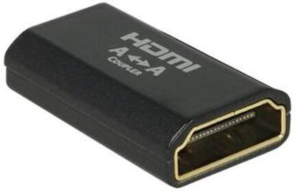 Compact HDMI (v) - HDMI (v) koppelstuk / metalen behuizing - versie 1.4 (4K 30Hz)