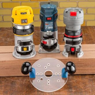 Compact Router Sub-Base Met Handvatten-Voor Trim Routers En Compact Routers, Houtbewerking Gereedschap
