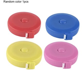 Compact Size Willekeurige Kleur Retractable Ruler Meetlint 45 Cun/1.5M Voor Maatregelen Naaien Doek Dieet Tailor
