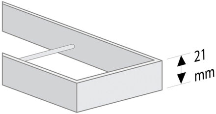 Compact TAF verlaagd rooster voor douchegoot 70 cm voor tegeldikte 3-13 mm, RVS