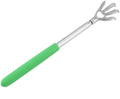 Compact Telescopic Claw Stainless Steel Massager Back Scratcher Adjustable Back Scratching Massage Hand Claw Protective Stinger