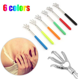 Compact Telescopic Claw Stainless Steel Massager Back Scratcher Adjustable Back Scratching Massage Hand Claw Protective Stinger