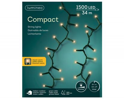 Compact Verlichting Klassiek Warm 34 m/1500 Lampjes Groen