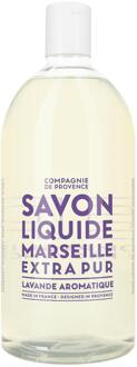 Compagnie de Provence Savon de Marseille vloeibare handzeep Extra Pur Lavande Aromatique 1 liter navulling