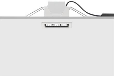 Compar inbouw schijnwerper dim 12cm 6W 940 wit (RAL 9002)