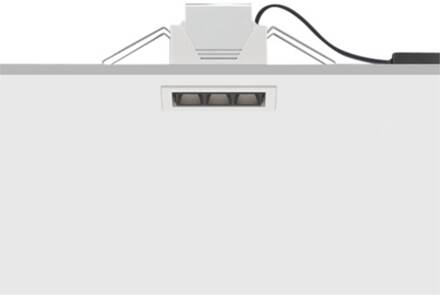 Compar inbouw wide flood wit 12cm 10W 930 wit (RAL 9002)