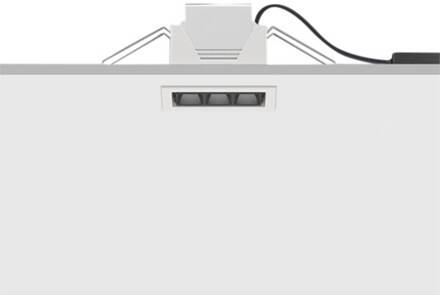 Compar inbouw wide flood wit 12cm 10W 940 wit (RAL 9002)