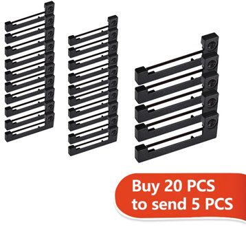 Compatibele Printer Linten Voor Epson ERC-09B M-160 M-164 M-190 M-190G M-192 M-192G M-180 M-183 ERC-09 ERC09 Lint zwart 20 stk en 5