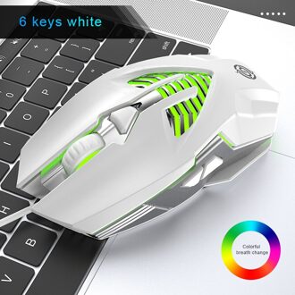 Competitive Gaming Mouse Usb 6 Button Macro Definition Metal Mouse Desktop Notebook Mouse wit