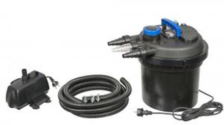 Compleet drukfilter voor Biopressure II 6000 PlusSet vijver Zwart