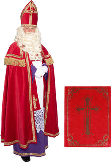 Compleet Sinterklaas kostuum inclusief boek - One size