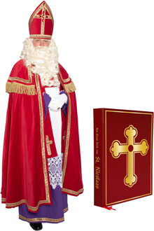 Compleet Sinterklaas kostuum inclusief boek One size