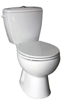 Compleet Toledo Duoblok Staande Toilet Van Keramiek - Duoblok Onderuitgang Ao