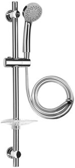 Complete Glijstangset Chroom Aqua Splash